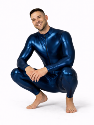 full encasement catsuit metallic color
